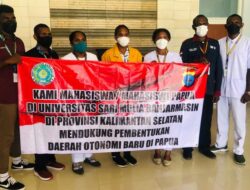 Mahasiswa Papua di Banjarmasin Deklarasikan Dukungan Terhadap Kebijakan Pemekaran Provinsi